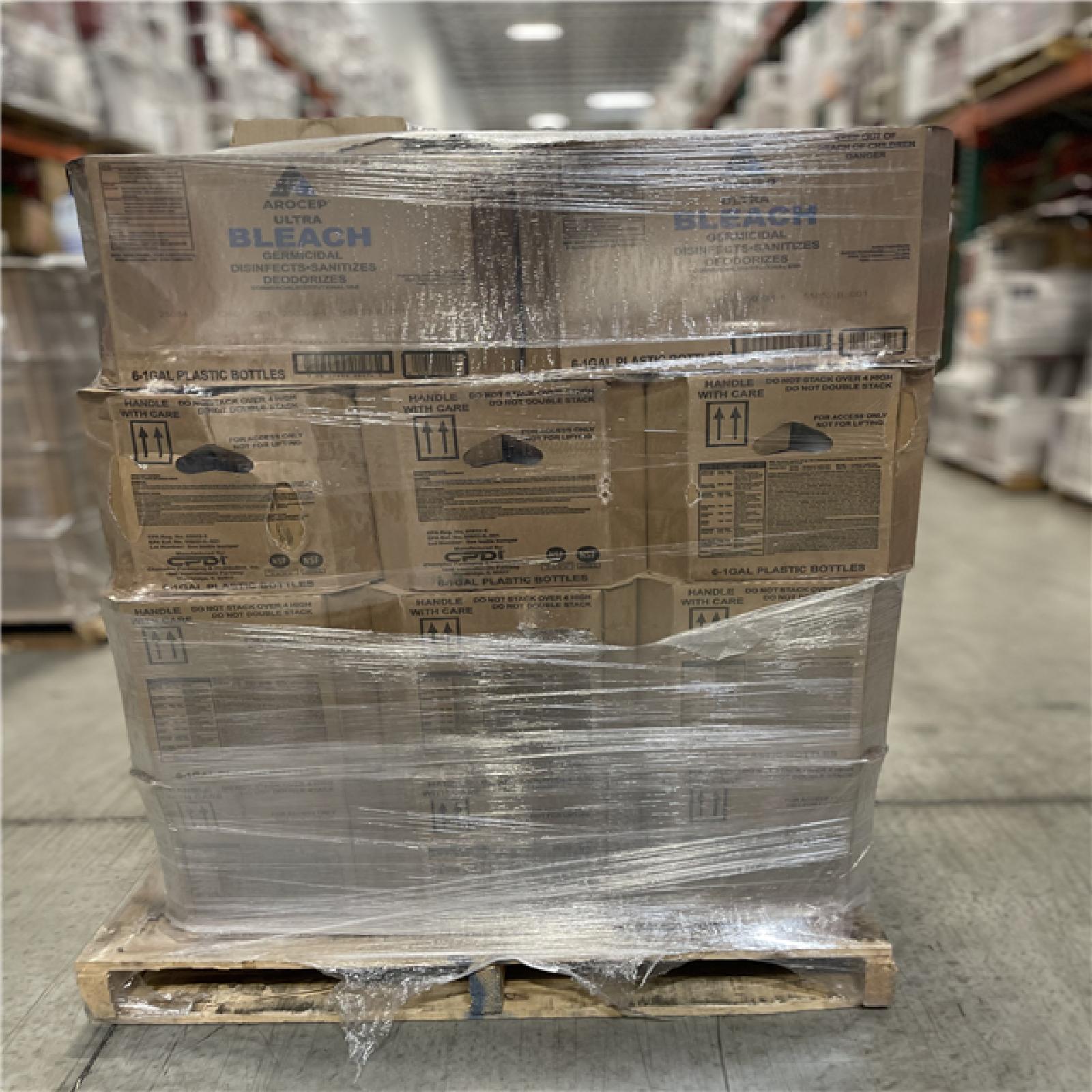DALLAS LOCATION- NEW!- AROCEP ULTRA DISINFECTING BLEACH PALLET (168 UNITS)