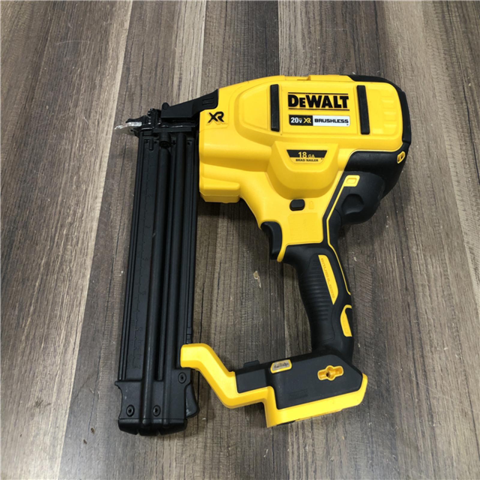 AS-IS DEWALT 20V MAX XR Lithium-Ion Electric Cordless 18-Gauge Brad Nailer (Tool Only)