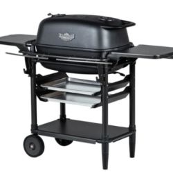 DALLAS LOCATION - NEW! - AARON FRANKLIN Cast Aluminum Portable Charcoal Grill in Black PK300 (TRAYS SOLD SEPERATELY)