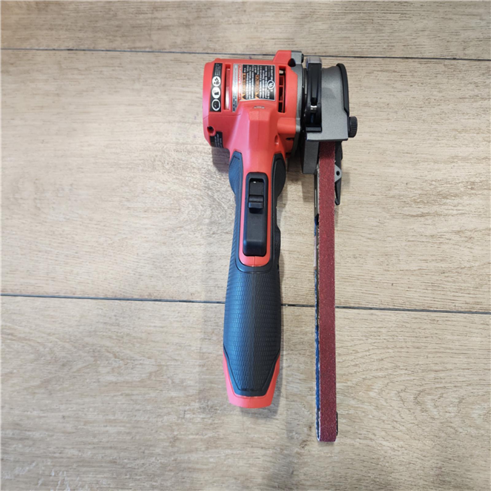 AS-IS- Milwaukee FUEL 12V Lithium-Ion Brushless Cordless 1/2 in. x 18 in. Bandfile (Tool-Only)