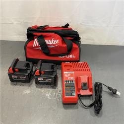 AS-IS - Milwaukee M18 18-Volt Lithium-Ion XC Starter Kit with Two 5.0Ah Batteries and Charger