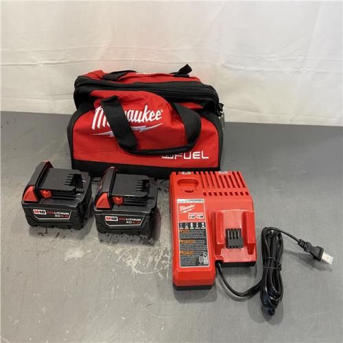 AS-IS - Milwaukee M18 18-Volt Lithium-Ion XC Starter Kit with Two 5.0Ah Batteries and Charger