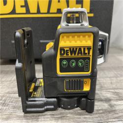 AS-IS DEWALT 12V MAX Lithium-Ion 100 ft. Green Self-Leveling 3-Beam 360 Degree Laser Level Kit