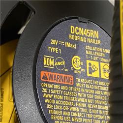 AS-IS DEWALT 20V MAX 15-Degree Electric Cordless Roofing Nailer (Tool Only)