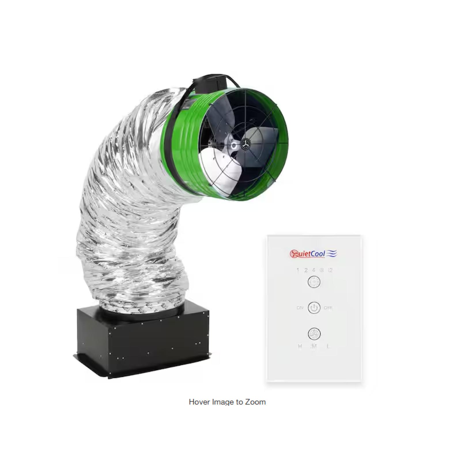 DALLAS LOCATION -  QuietCool Energy Saver 4195 CFM Advanced Whole House Fan with Included Wireless Control