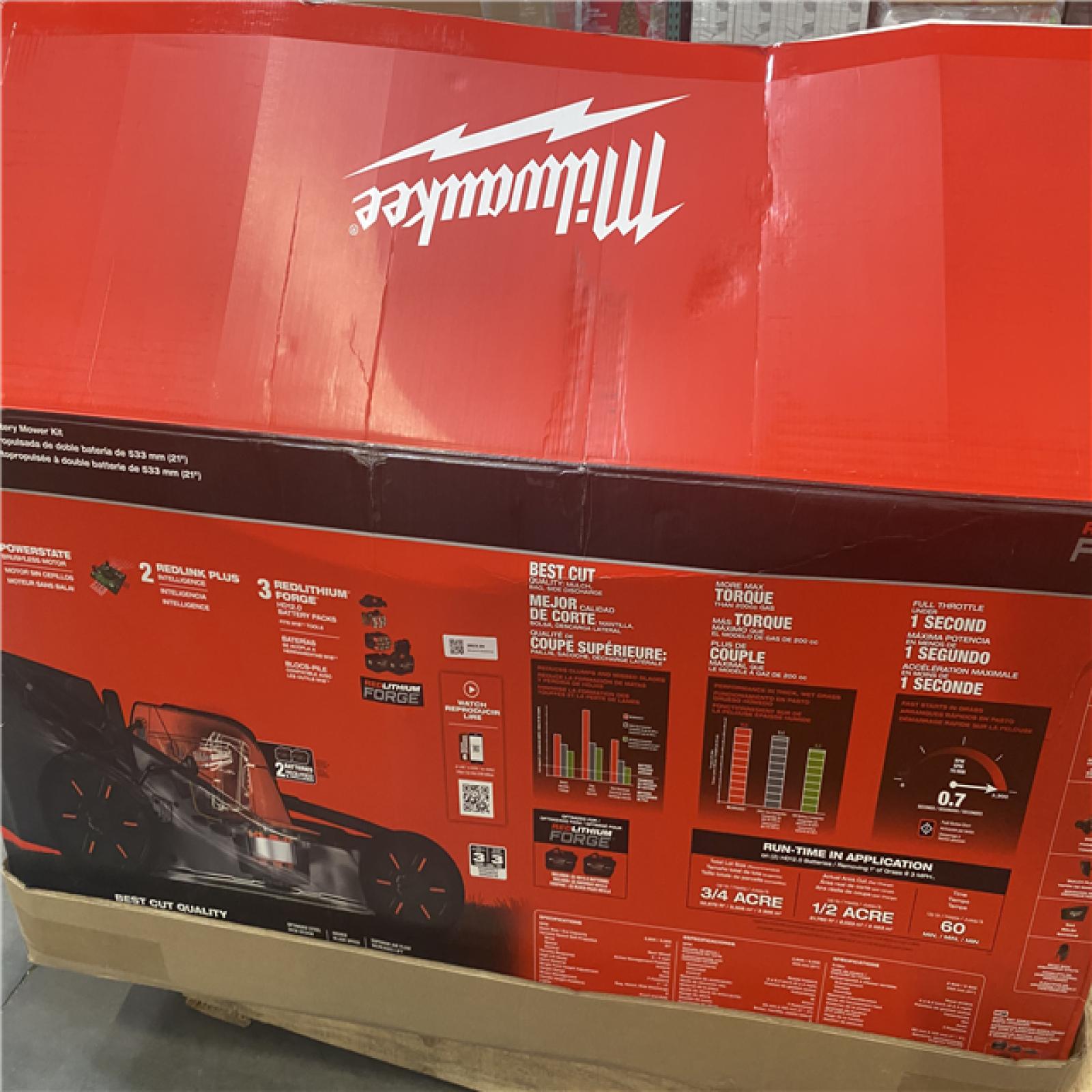 Dallas Location - As-Is M18 FUEL Brushless Cordless 21 in. Walk Behind Dual Battery Self-Propelled Mower W/(2) 12.0Ah Battery and Rapid Charger