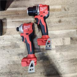 HOUSTON LOCATION - AS-IS Milwaukee 18V Lithium-Ion Brushless Cordless Compact Drill/Impact Combo Kit
