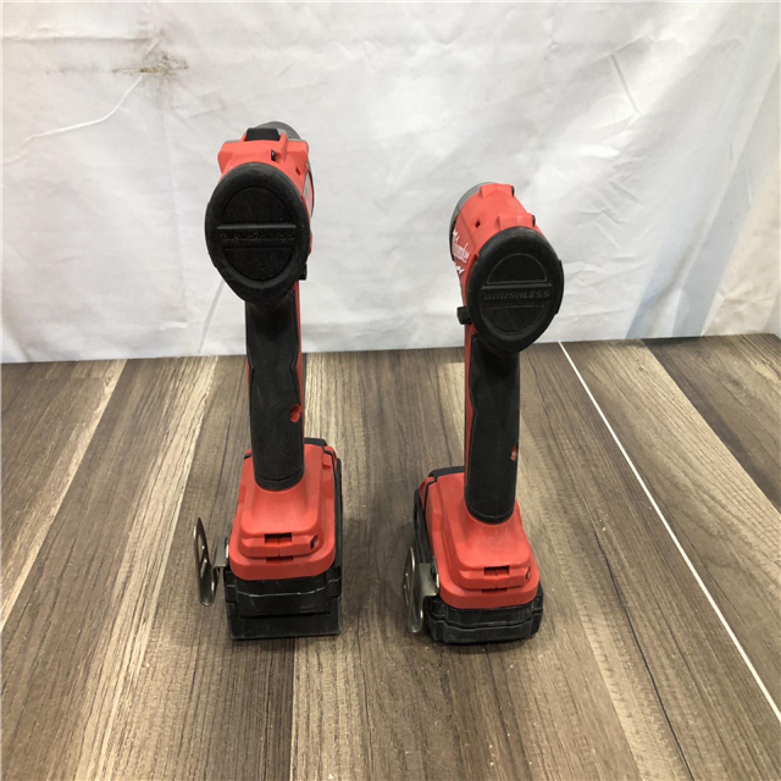 AS-IS Milwaukee 18-Volt Lithium-Ion Brushless Cordless Compact Hammer Drill/Impact Combo Kit