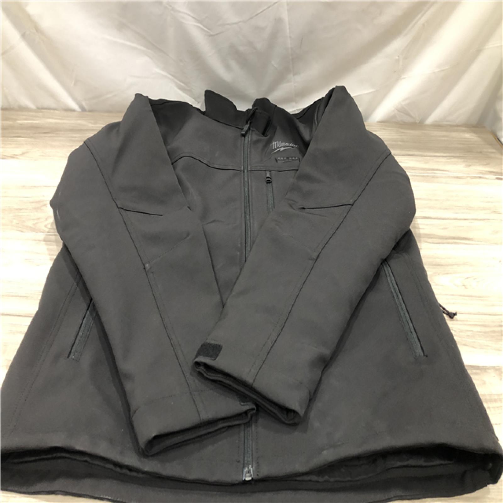 AS-IS Milwaukee Men's Large M12 12V Lithium-Ion Cordless TOUGHSHELL Black Heated Jacket (Jacket/Charger Only)