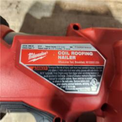 HOUSTON LOCATION - AS - IS Milwaukee FUEL 18-Volt Lithium-Ion Brushless Cordless Coil Roofing Nailer (Tool Only)
