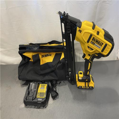 AS-IS - DEWALT 20V MAX XR Lithium-Ion Cordless 2-1/2 in. 15-Gauge Finish Nailer Kit