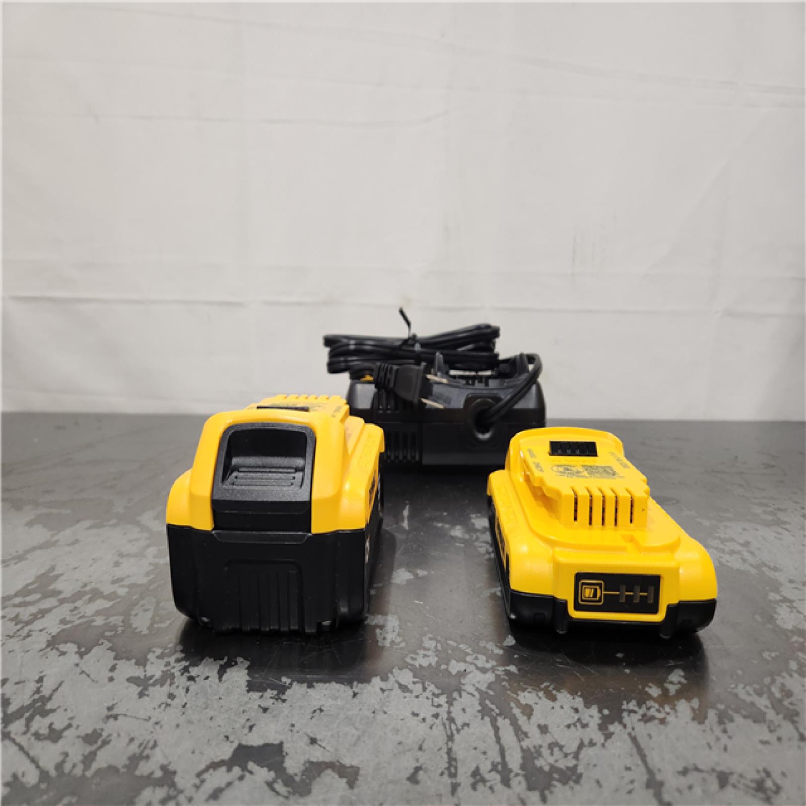 AS-IS- DEWALT 20V MAX Lithium-Ion Battery Kit with 5.0Ah and 2.0Ah Battery and Charger