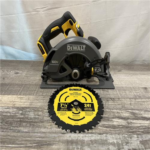 AS-IS DEWALT FLEXVOLT 60V MAX Cordless Brushless 7-1/4 in. Circular Saw with Brake (Tool Only)