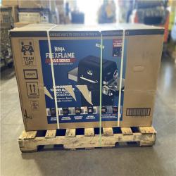 DALLAS LOCATION - NINJA FlexFlame Plus 3-Burner Outdoor Cooking BBQ, 5-in-1 Propane and Electric Grill, Smoker, Roaster, Pizza Maker in Black