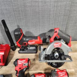 HOUSTON LOCATION - AS-IS Milwaukee 5 Tool Combo Kit W/ (2) Battery & Charger