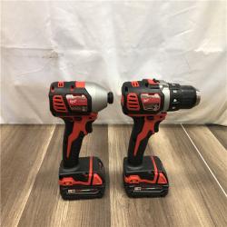 AS-IS Milwaukee 18V Lithium-Ion Cordless Drill Driver/Impact Driver Combo Kit