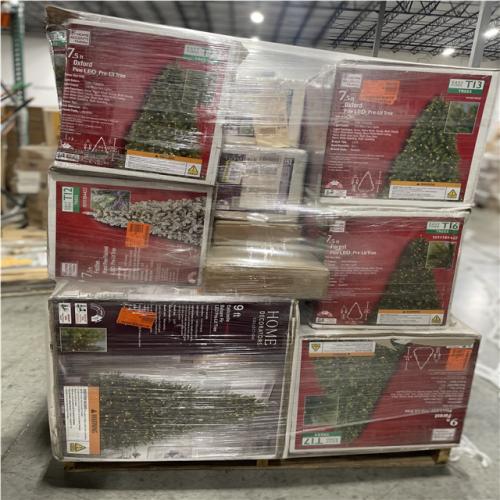 DALLAS LOCATION- AS-IS ASSORTED CHRISTMAS TREES PALLET (8 units)
