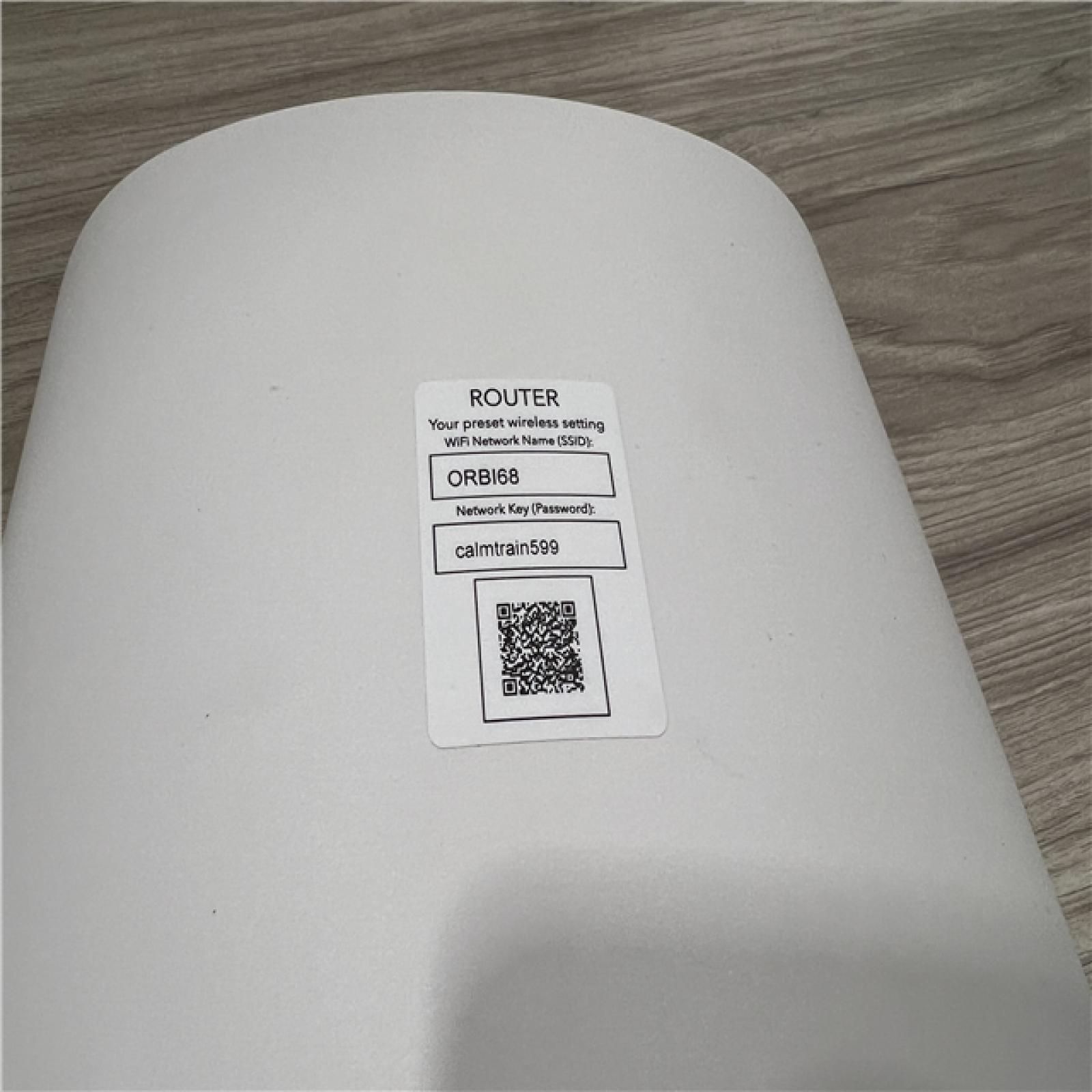 AS-IS NETGEAR RBKE963-100NAR Orbi 960 Wi-Fi 6E System 3-Pack White