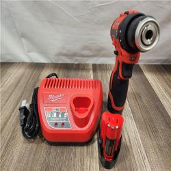 AS-IS- Milwaukee Tool M12 3/8 in. Brushless Cordless Drill/Driver Kit (Battery & Charger)