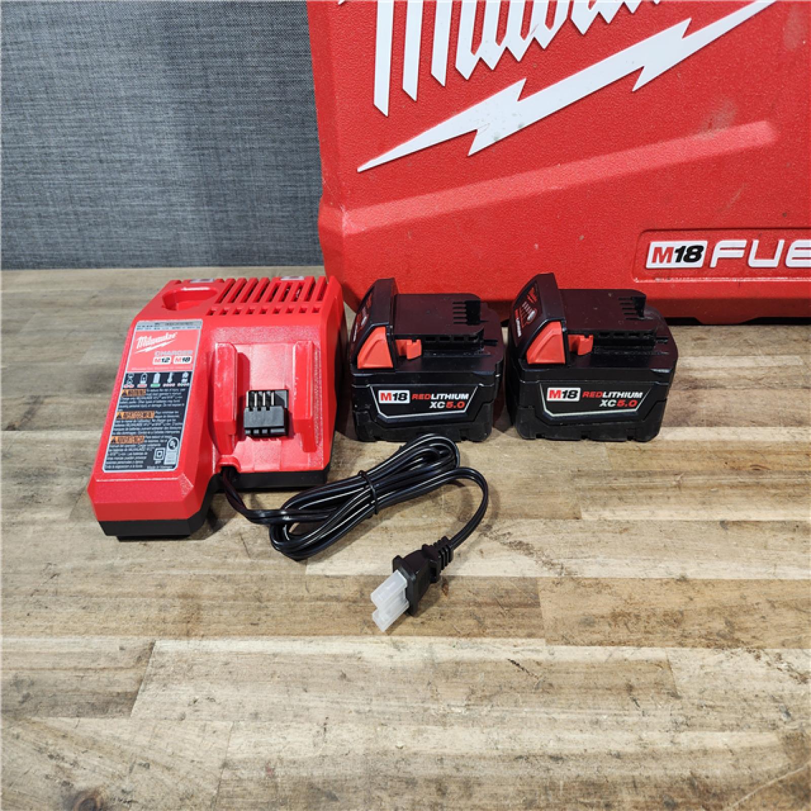 HOUSTON LOCATION - AS-IS Milwaukee FUEL 18V Lithium-Ion Brushless Cordless Hammer Drill and Impact Driver Combo Kit