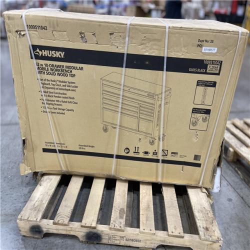 DALLAS LOCATION - AS-IS HUSKY 52IN 10-DRAWER WORKBENCH