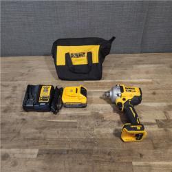 HOUSTON LOCATION - AS-IS (APPEARS LIKE NEW) DeWalt 20V MAX 1/2 in. Cordless Brushless Mid-Range Impact Wrench W/ BATTERY & CHARGER