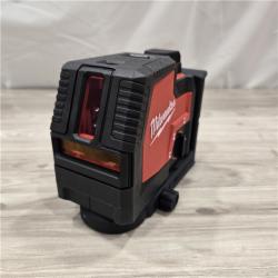 AS-IS Milwaukee-3522-21 Cross Line Plumb Point USB Green Laser Kit