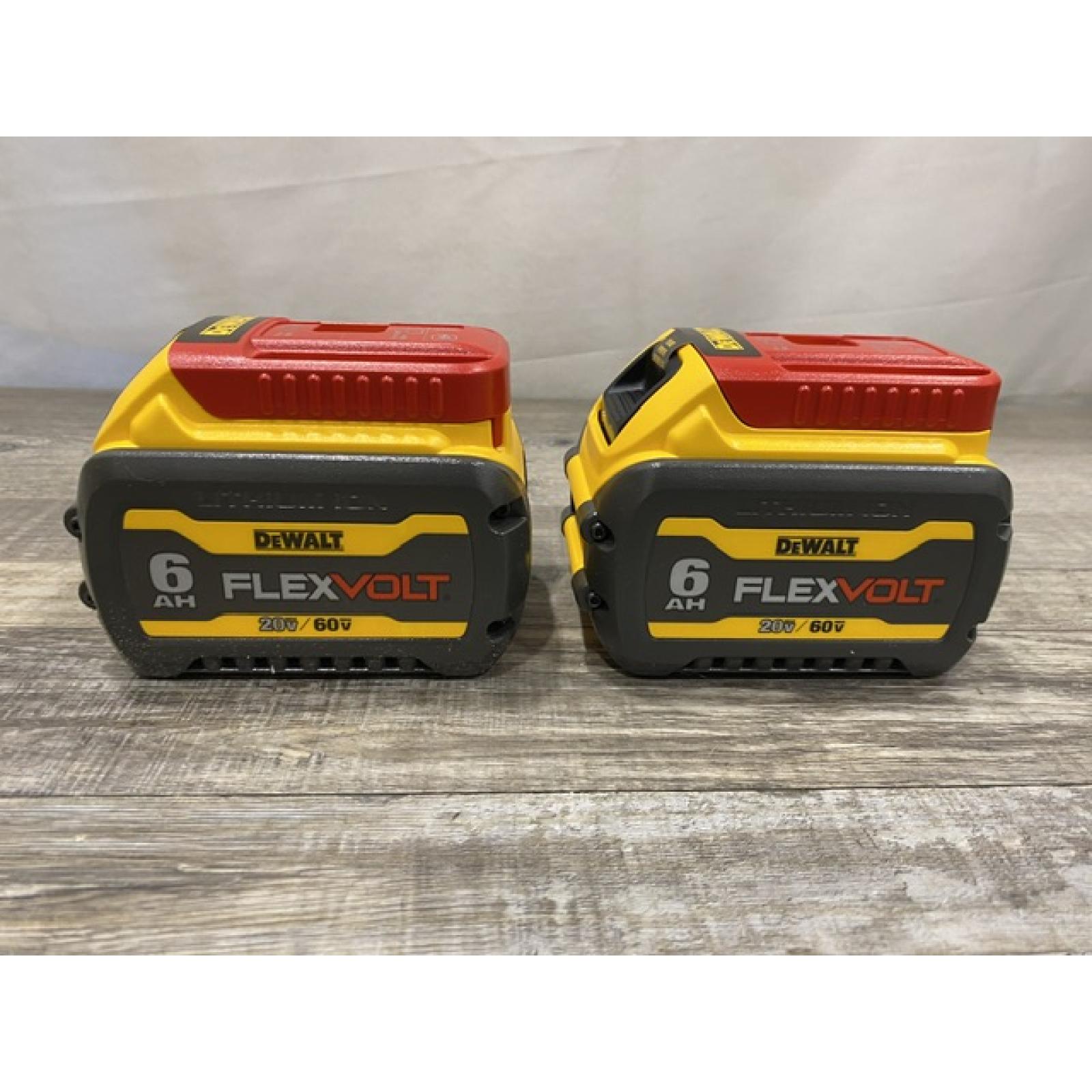 AS-IS DEWALT FLEXVOLT 20V/60V MAX Lithium-Ion 6.0Ah Battery Pack (2 Pack)