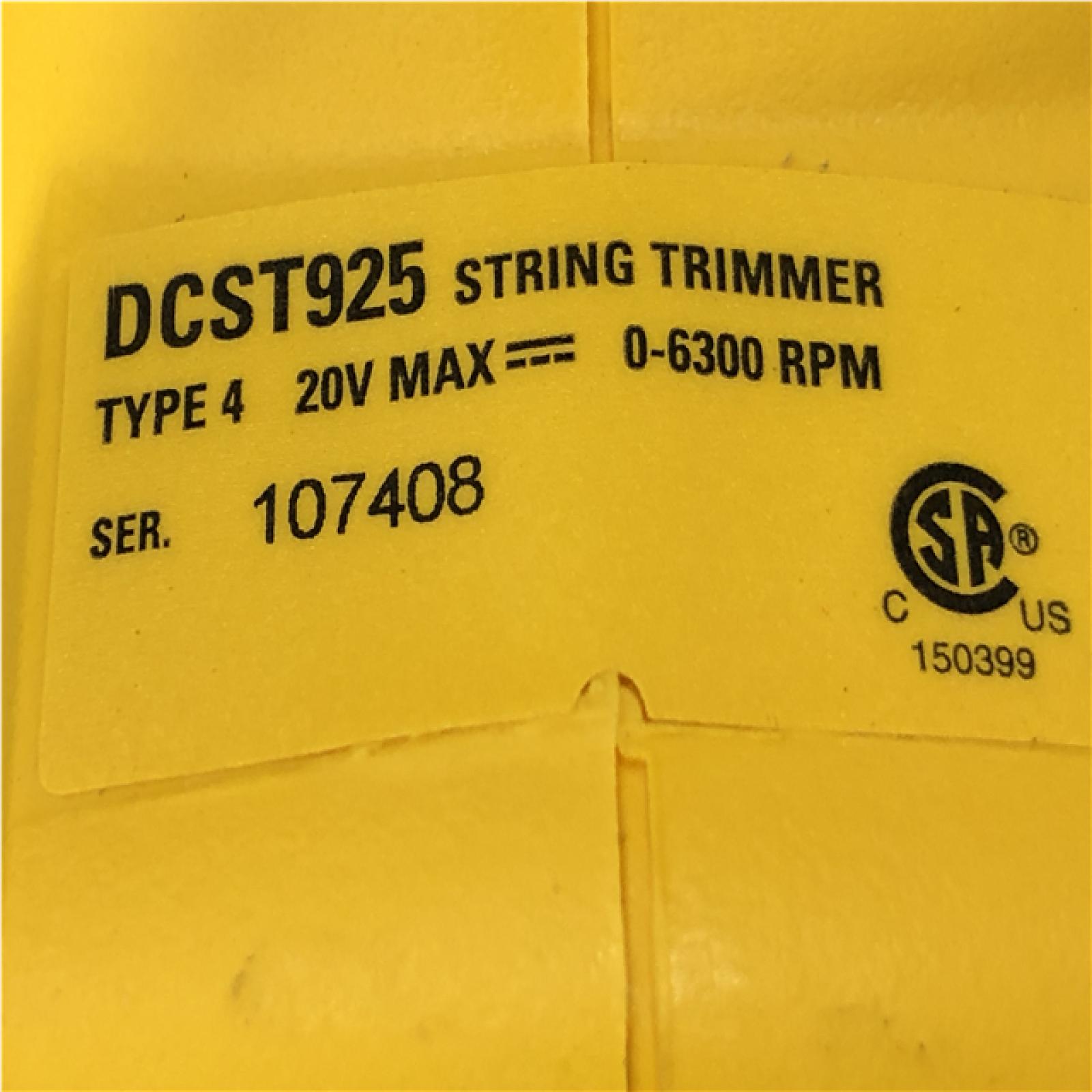 AS-IS DEWALT  20V MAX Cordless Battery Powered String Trimmer (Tool Only)