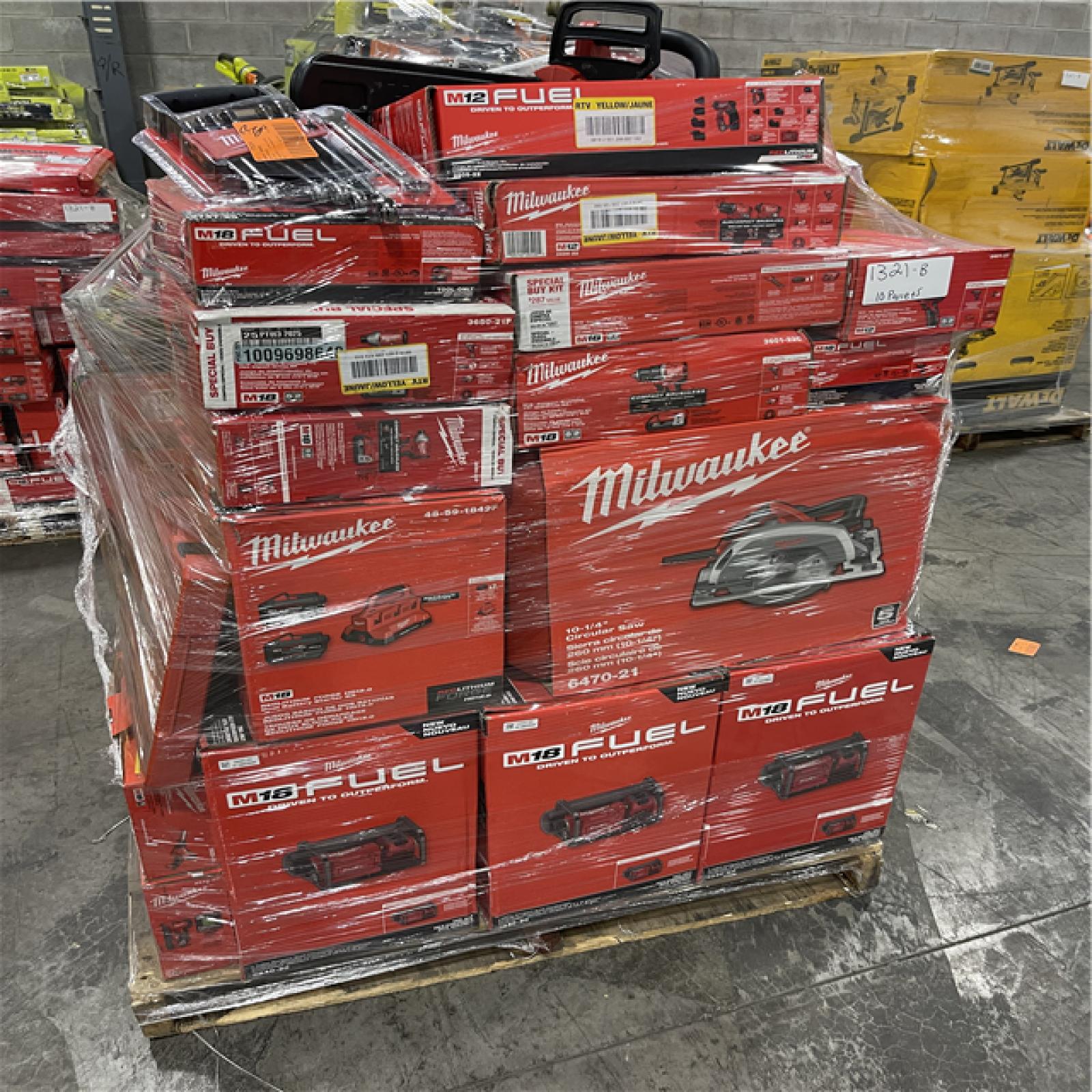 Pittston Location As-Is Power Tools Partial Truckload (10 pallets) 1321-B