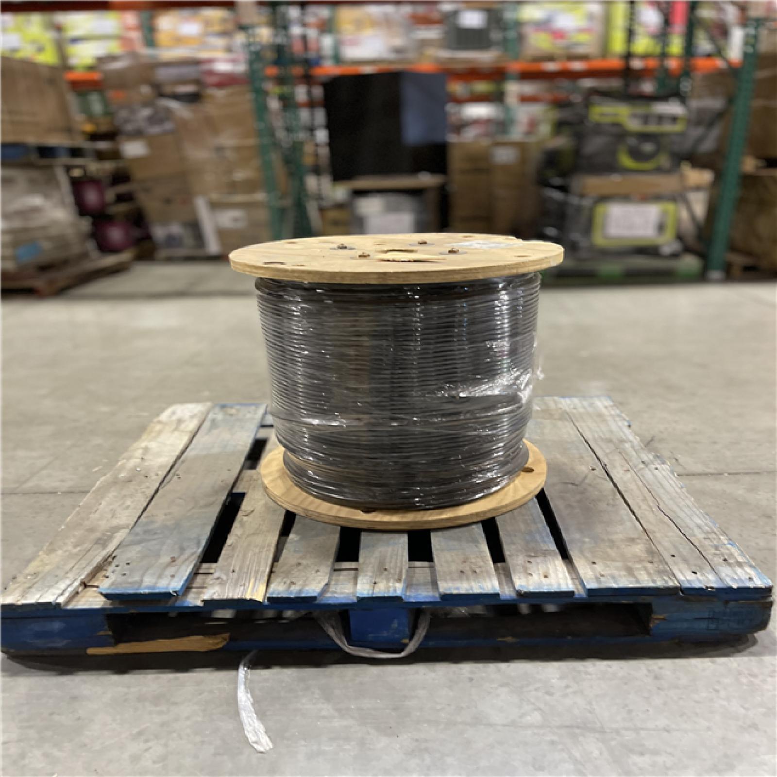 DALLAS LOCATION - AS-IS Southwire 2,500 ft. 1 Black Stranded CU SIMpull THHN Wire (SEE NOTES)