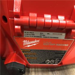 AS-IS Milwaukee FUEL ONE-KEY 18V Lithium-Ion Brushless Cordless 9 in. Cut Off Saw Kit