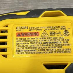 AS-IS DEWALT ATOMIC 20V MAX Cordless Brushless Oscillating Multi Tool Kit