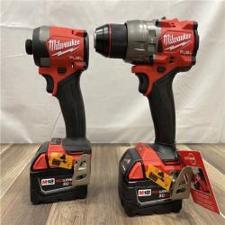 AS-IS Milwaukee M18 FUEL 18V Lithium-Ion Brushless Cordless Hammer Drill and Impact Driver Combo Kit