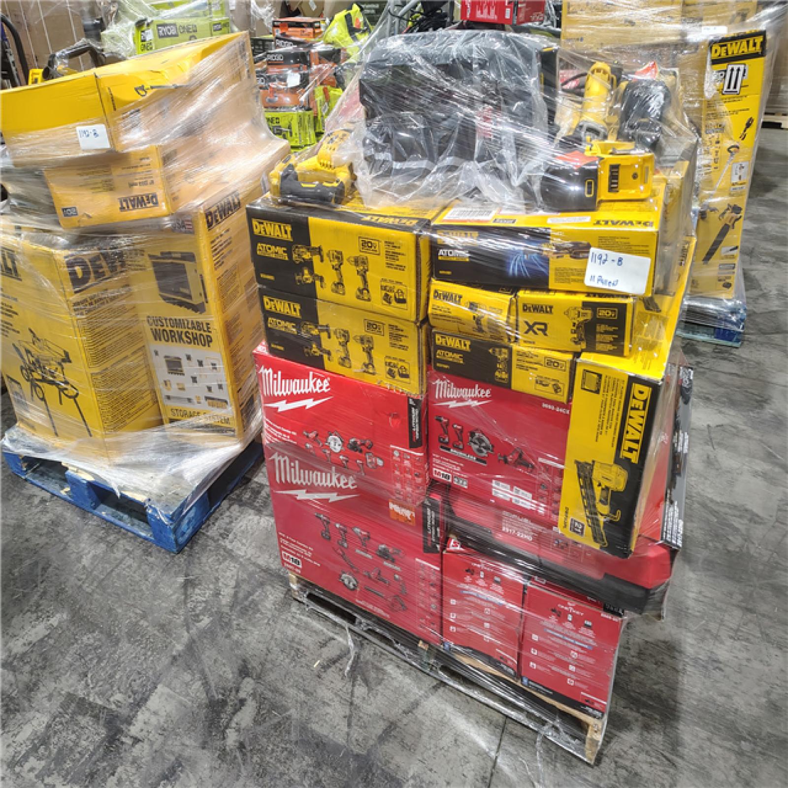 Pittston Location As-Is Power Tools Partial Truckload (11 Pallets) 1192-B