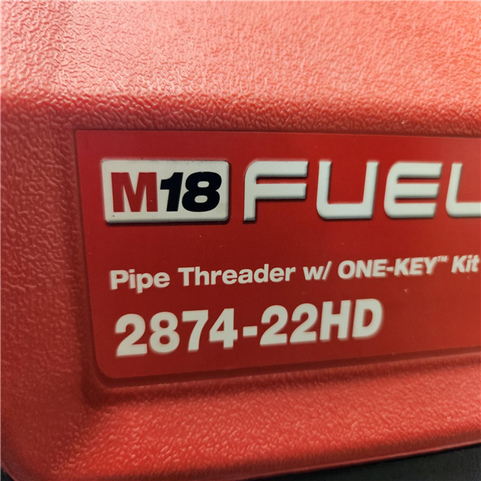 Phoenix Location NEW  Milwaukee M18 Fuel One-Key Cordless Brushless Pipe Threader Kit with (2) 12.0Ah Batteries and Case
