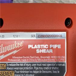 AS-IS Milwaukee 12-Volt Lithium-Ion Cordless PVC Pipe Shear (Tool-Only)