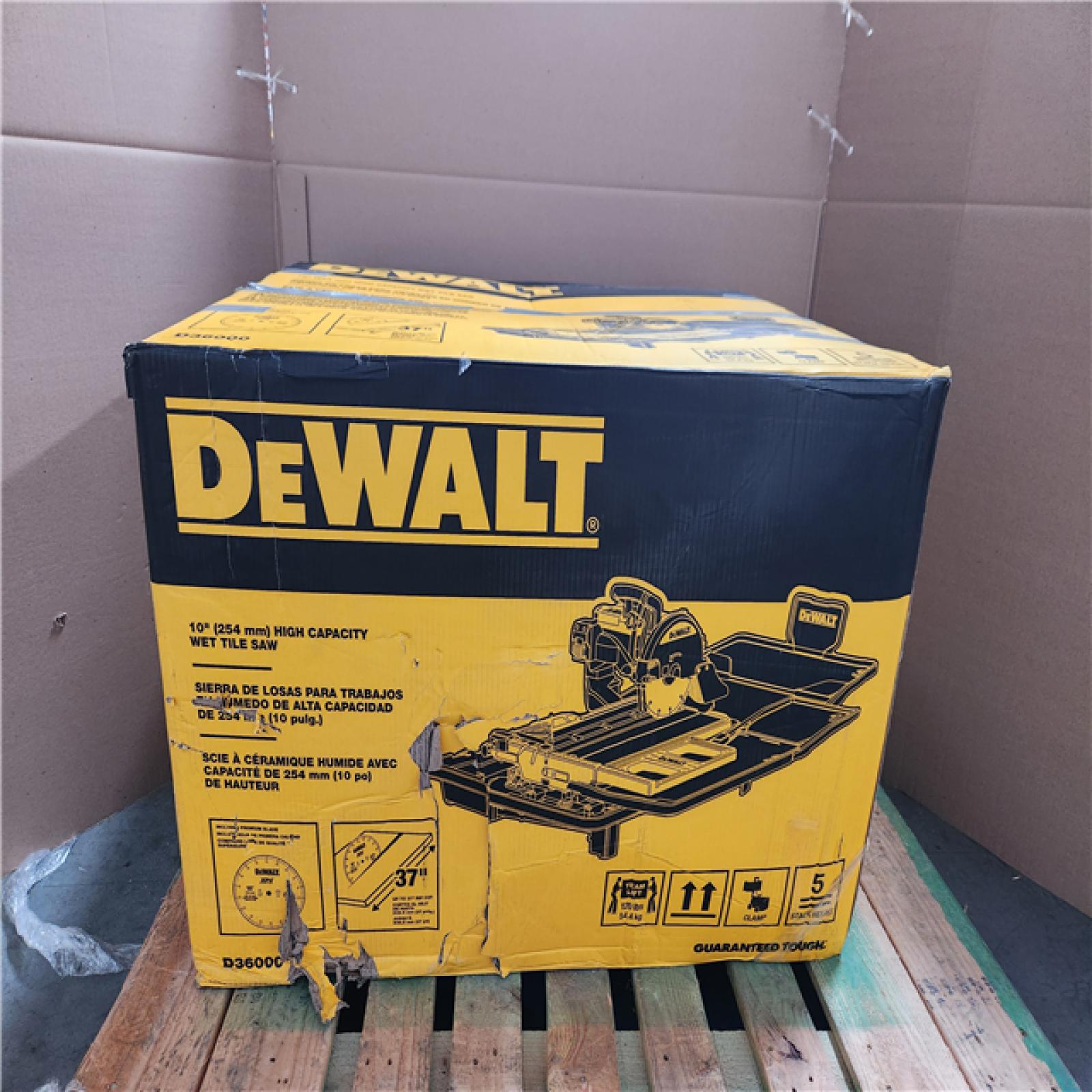 CALIFORNIA AS-IS DEWALT HIGH CAPACITY WET TILE SAW