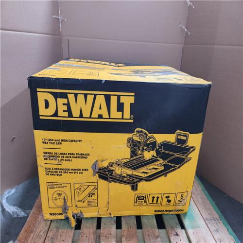 CALIFORNIA AS-IS DEWALT HIGH CAPACITY WET TILE SAW