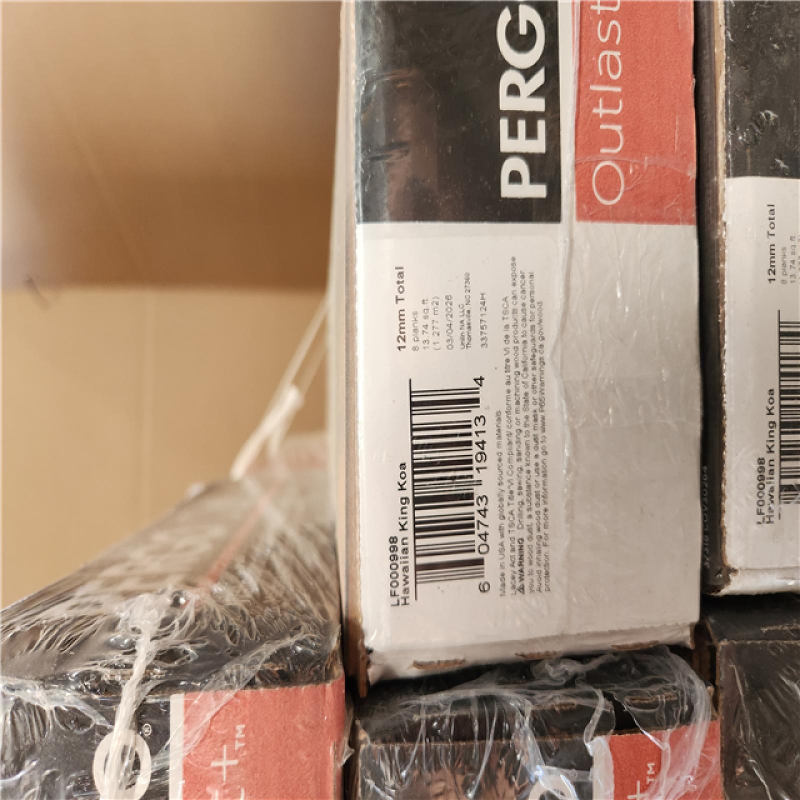 CALIFORNIA AS-IS Pergo Outlast Flooring Home Improvement Pallet