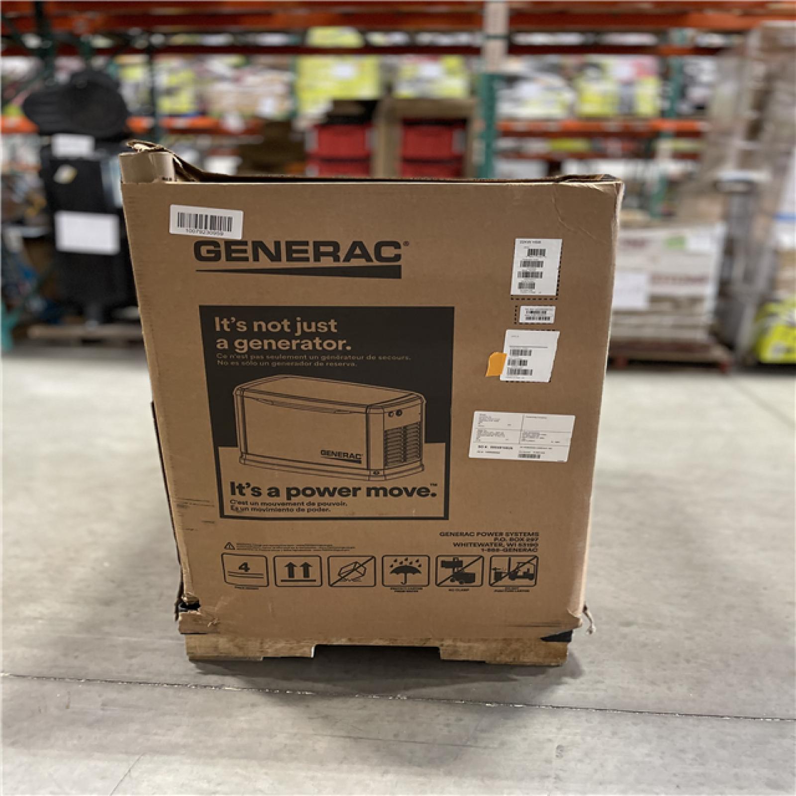 DALLAS LOCATION - Generac 22 000 Watt - Dual Fuel Air- Cooled Whole House Home Standby Generator