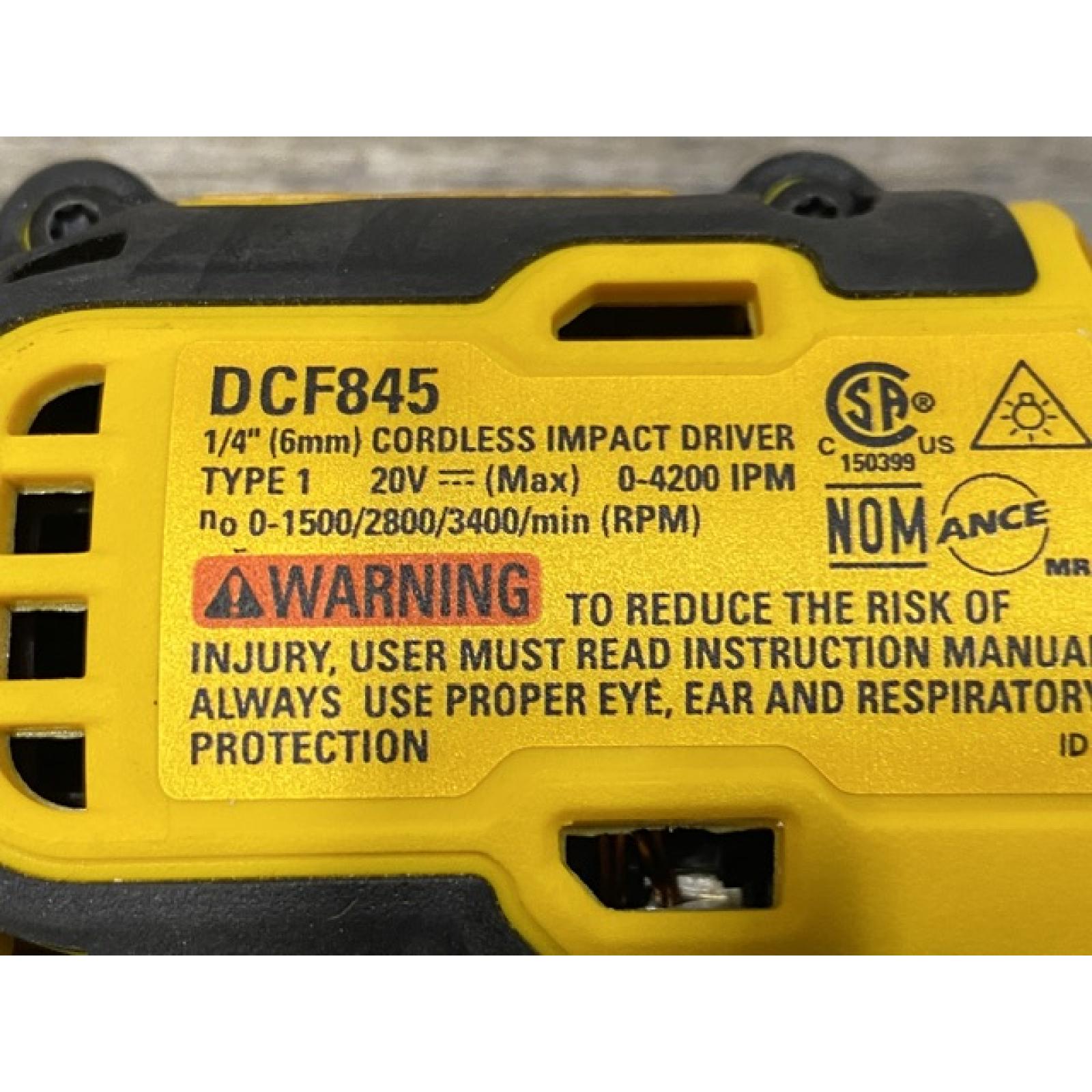 AS-IS DEWALT 20-Volt Maximum XR Lithium-Ion Cordless Brushless 1/4 in. 3-Speed Impact Driver Kit