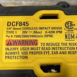 AS-IS DEWALT 20-Volt Maximum XR Lithium-Ion Cordless Brushless 1/4 in. 3-Speed Impact Driver Kit