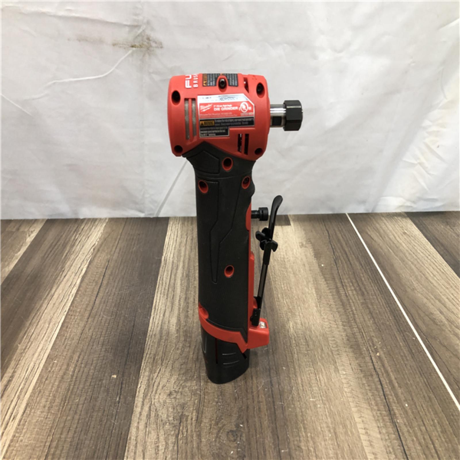 AS-IS Milwaukee FUEL 12V Lithium-Ion Brushless Cordless 1/4 in. Right Angle Die Grinder Kit