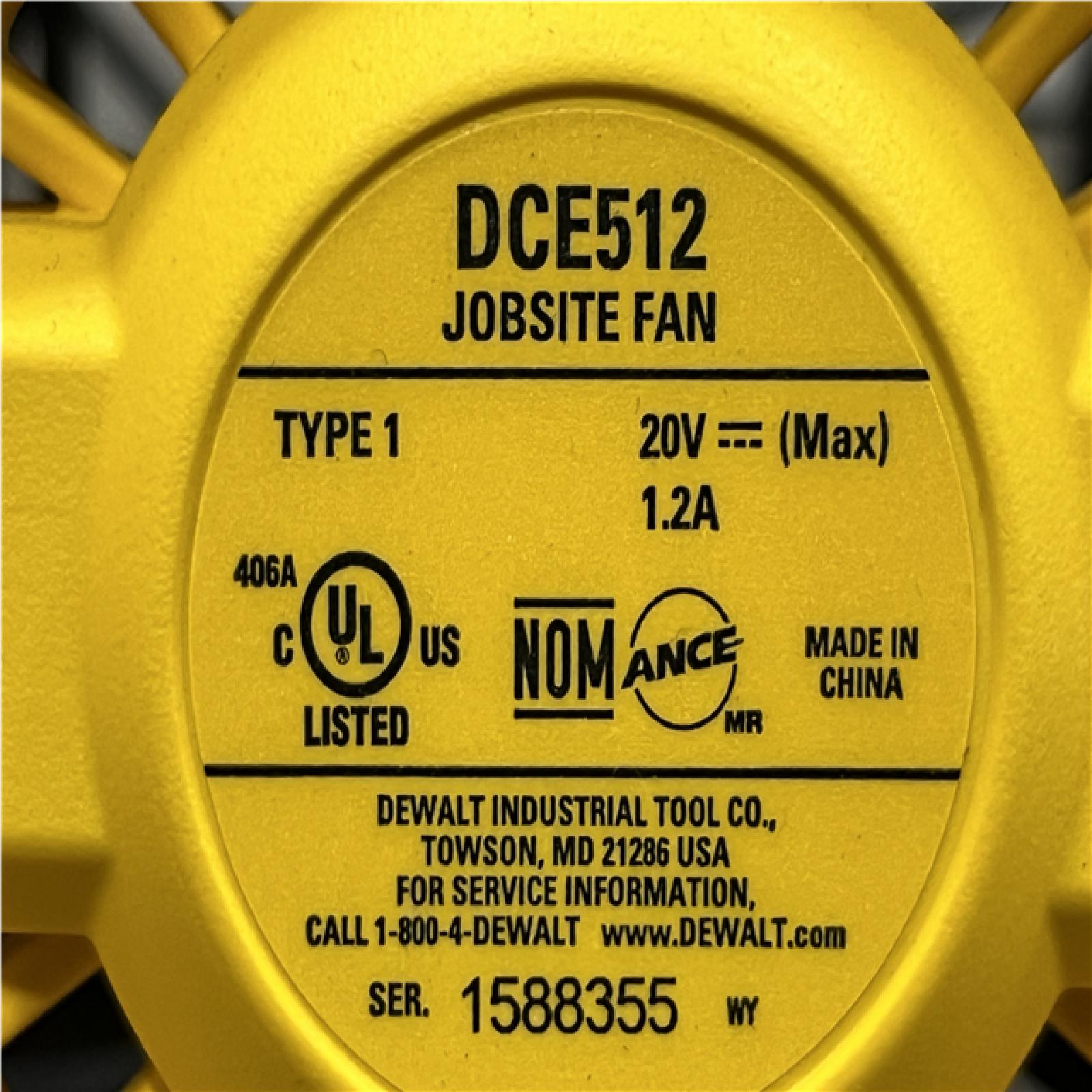 AS-IS DEWALT 20V MAX Jobsite Fan (Tool Only)