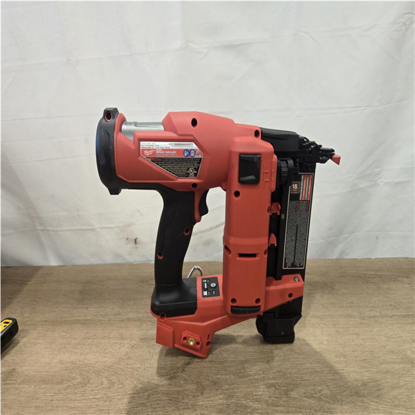 AS-IS  Milwaukee FUEL 18-Volt Lithium-Ion Brushless Cordless Gen II 18-Gauge Brad Nailer (Tool-Only)