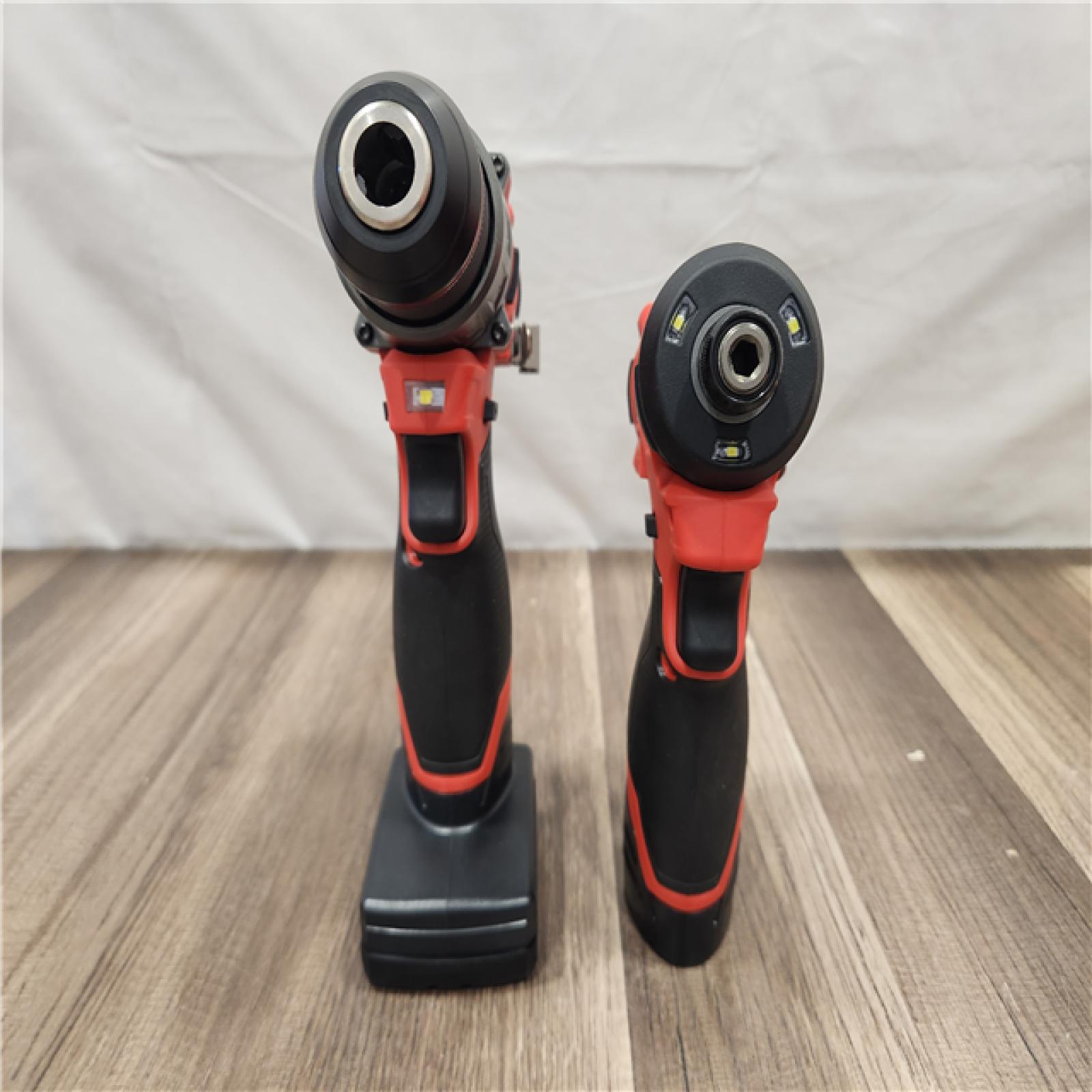 AS-IS- Milwaukee 12V Brushless Hammer Drill and Impact Driver Combo Kit