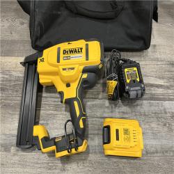 AS-IS DEWALT 20V MAX XR Lithium-Ion Cordless 18-Gauge Narrow Crown Stapler Kit