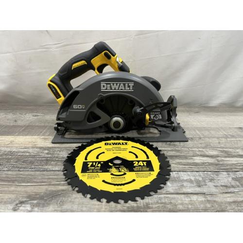 AS-IS DEWALT FLEXVOLT 60V MAX Cordless Brushless 7-1/4 in. Circular Saw with Brake (Tool Only)