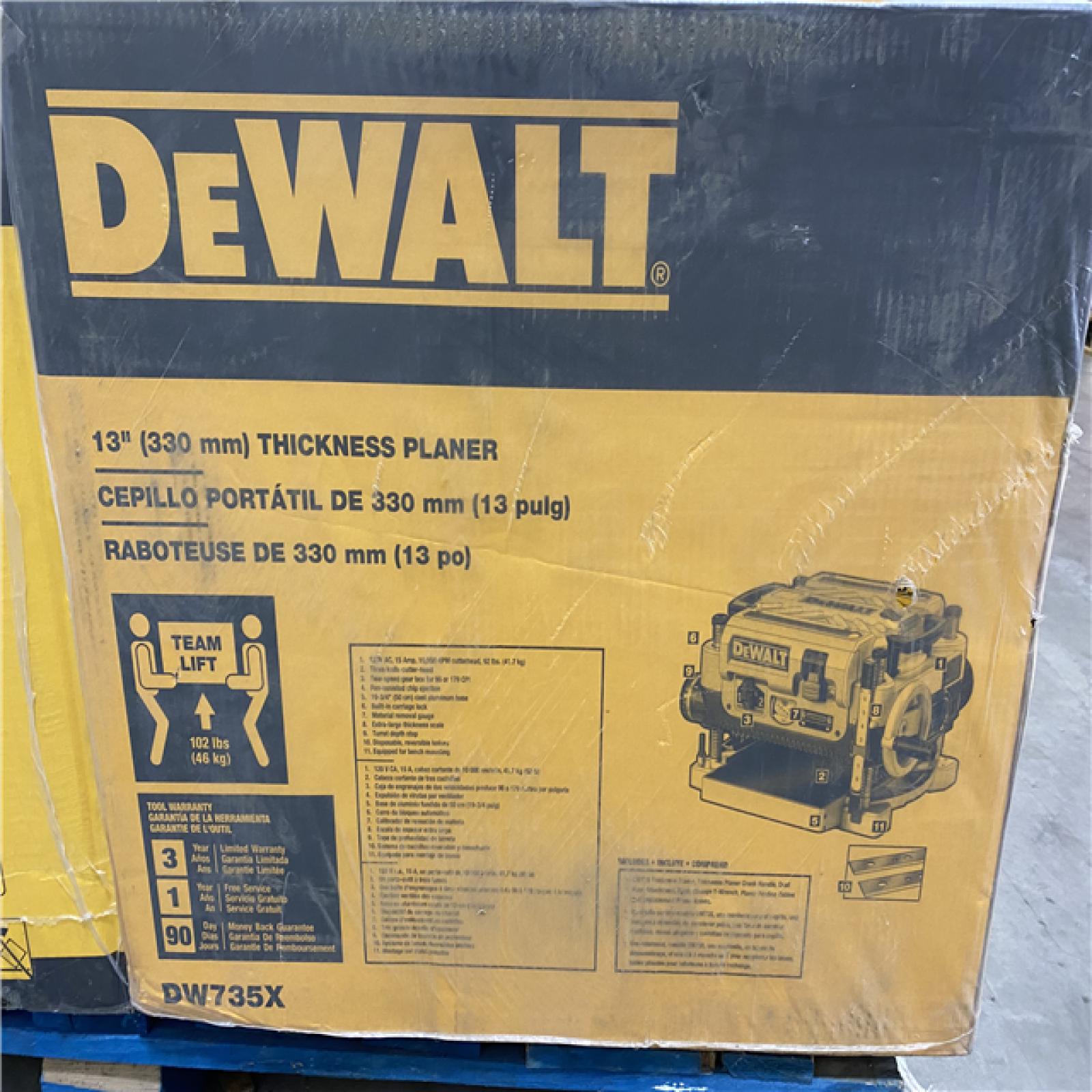 NEW- 15 Amp Corded 13 in. Heavy-Duty 2-Speed Bench Planer